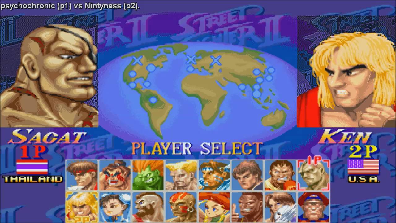 [HD] - Fightcade - Hyper Street Fighter 2 Anniversary - Psychochronic(CAN) Vs Nintyness(USA)