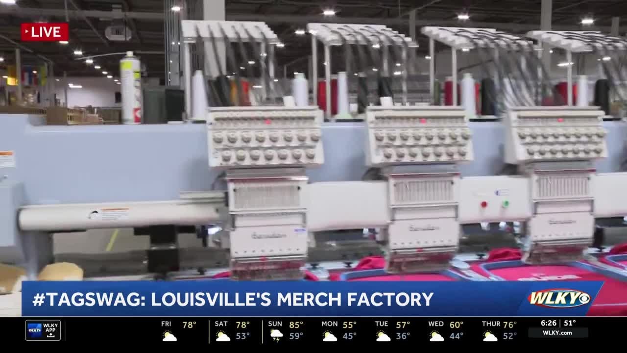 TagSwag tworzy lokalne produkty w zakładzie w Louisville