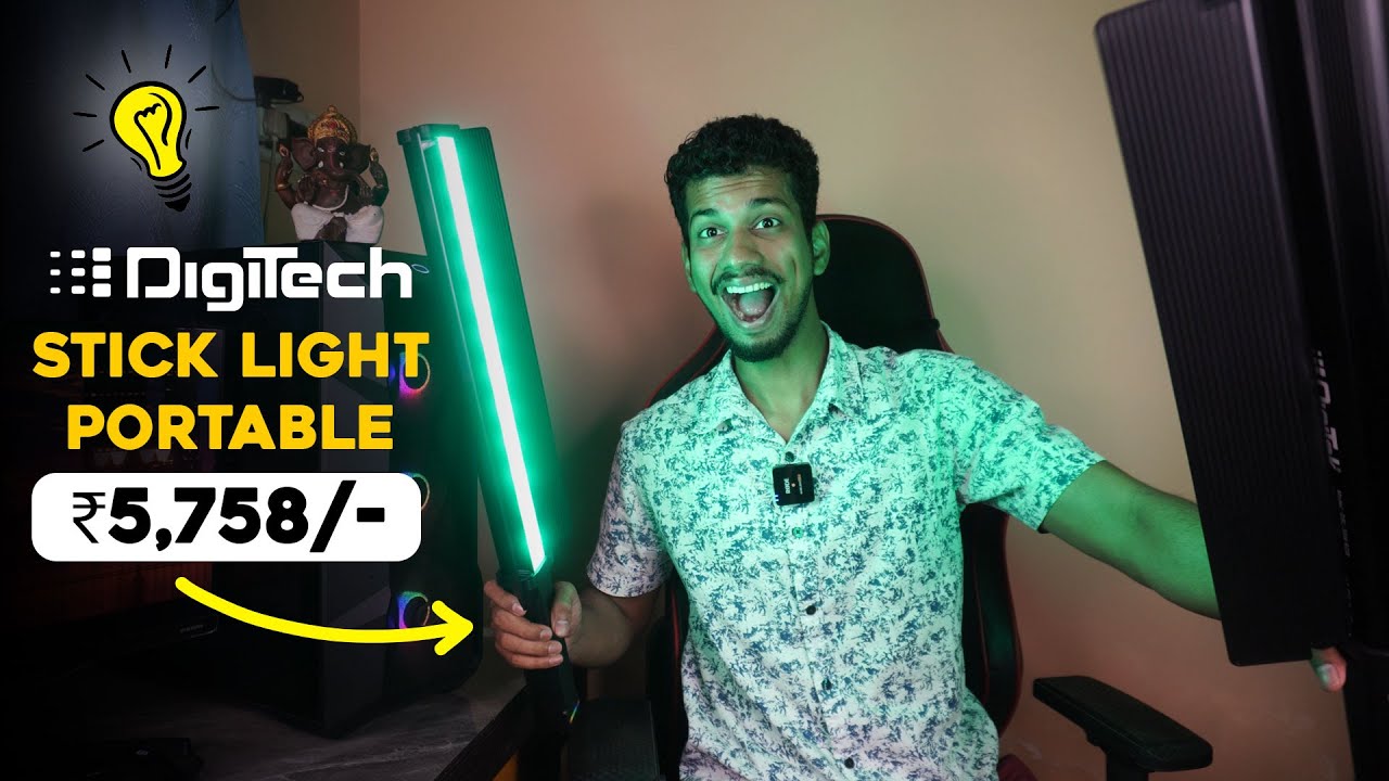 ₹5,758 - DIGITEK (DSL-30W RGB) Stick Light Portable Handheld RGB LED Light - DIGITEK Light Review