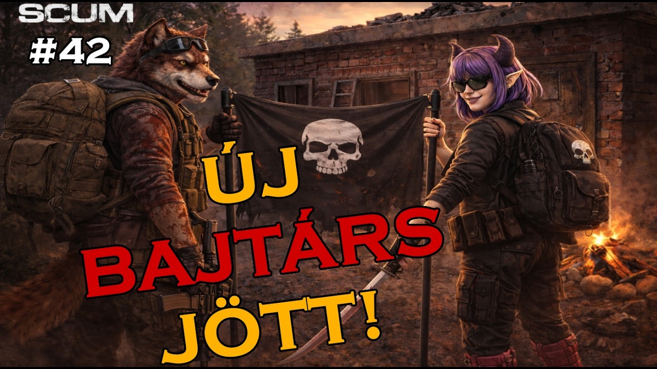 💀 SCUM VOD #42 | Bővült a falka 👉 @hollieswear beavatása! | JohnnyGmCh