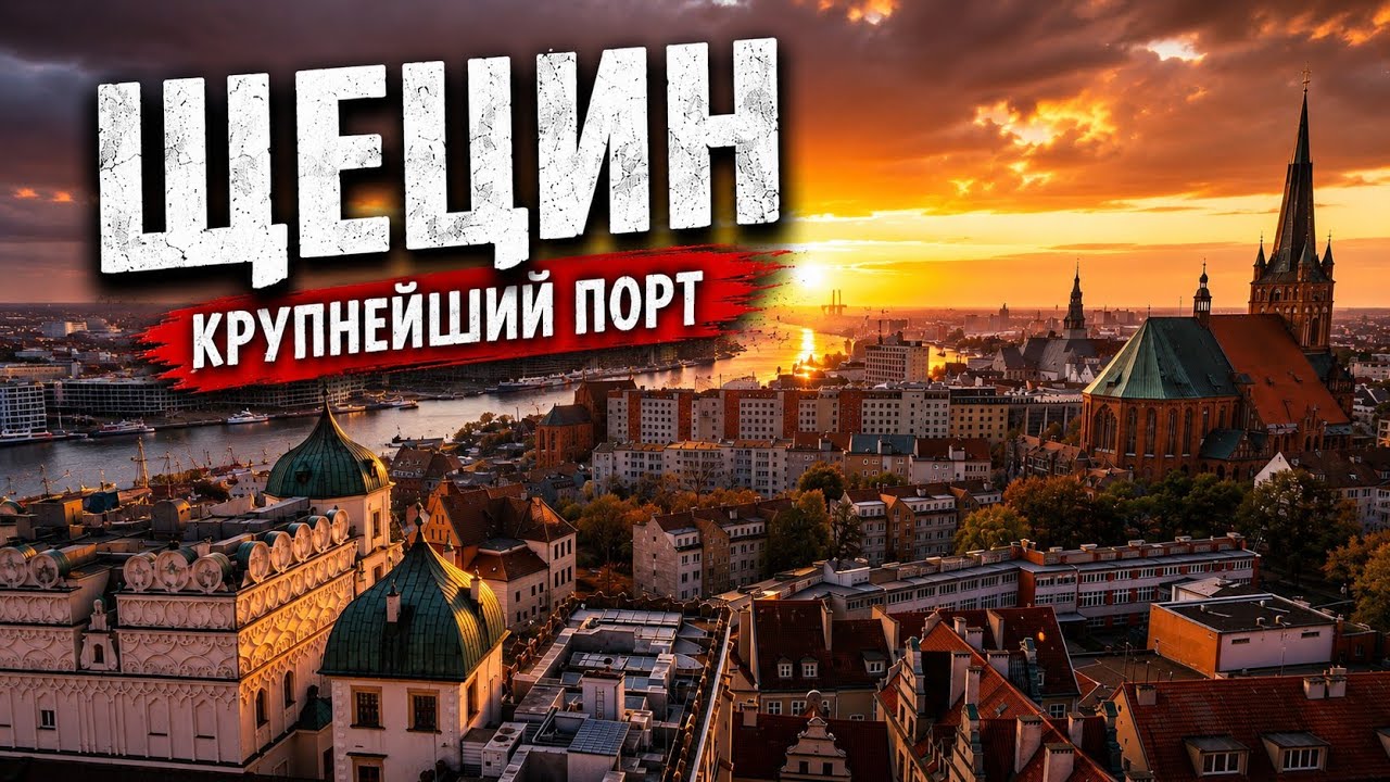 ЩЕЦИН - крупнейший судоходный порт в Польше. ПОМЕРАНИЯ. Именно так должен выглядеть портовый город.