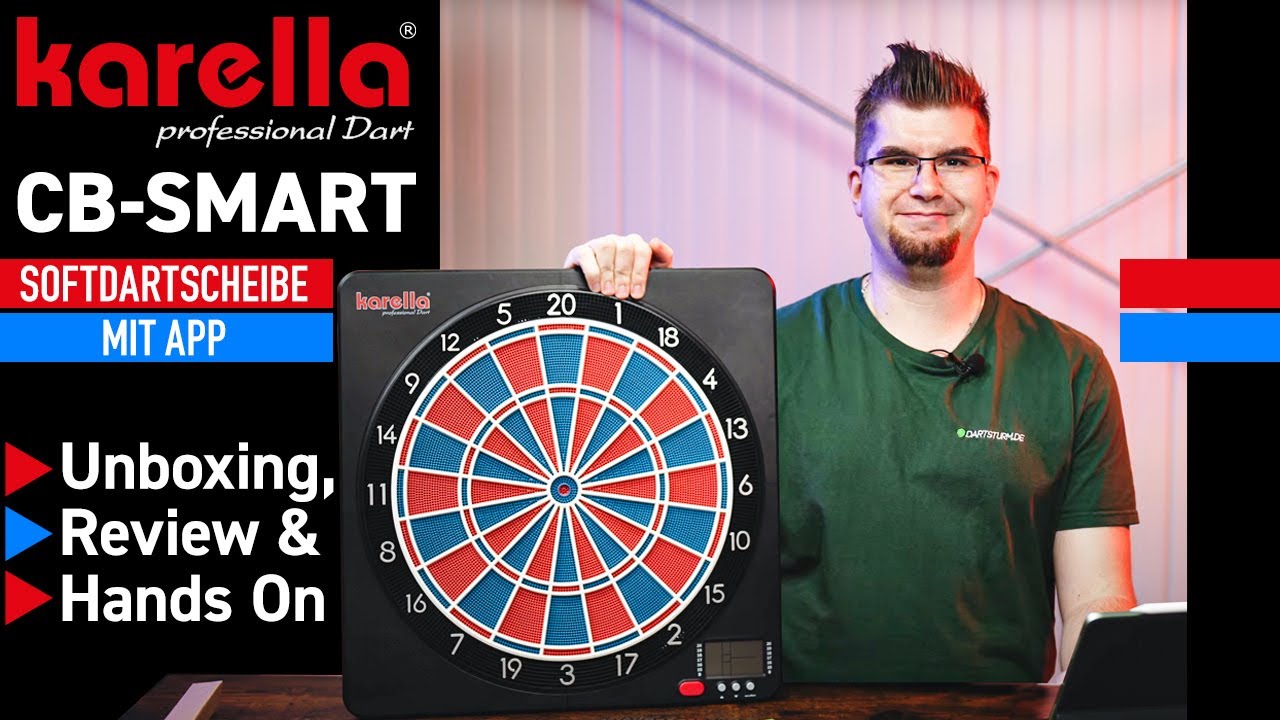 Karella CB-Smart Softdartscheibe mit App 🎯 | Unboxing, Review & Hands On
