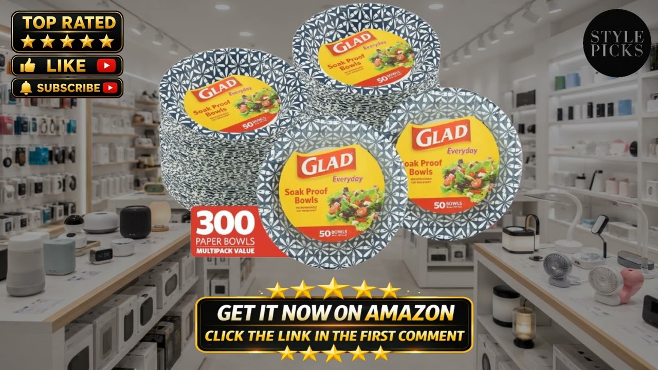 Soak Proof Paper Bowls 16oz 6 Pack Glad