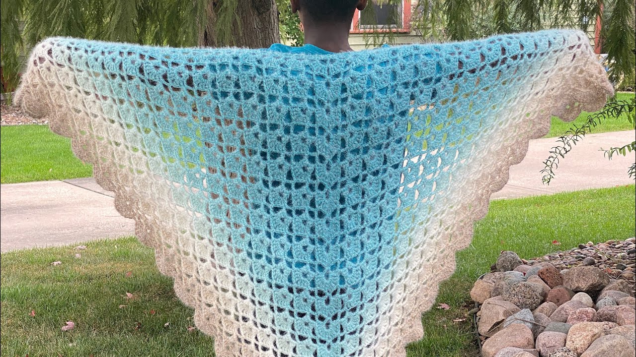 Fading Shells Crochet Shawl by Jonah's Hands
