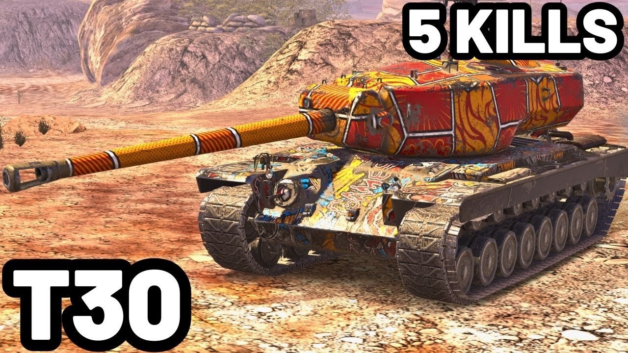 T30 | 7.1K DAMAGE | 5 KILLS | WOT Blitz Pro Replays