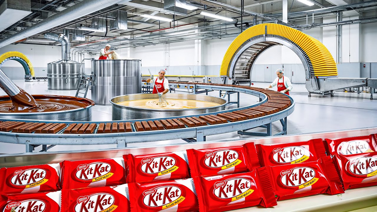 How Kit Kat's Are Made in Factory