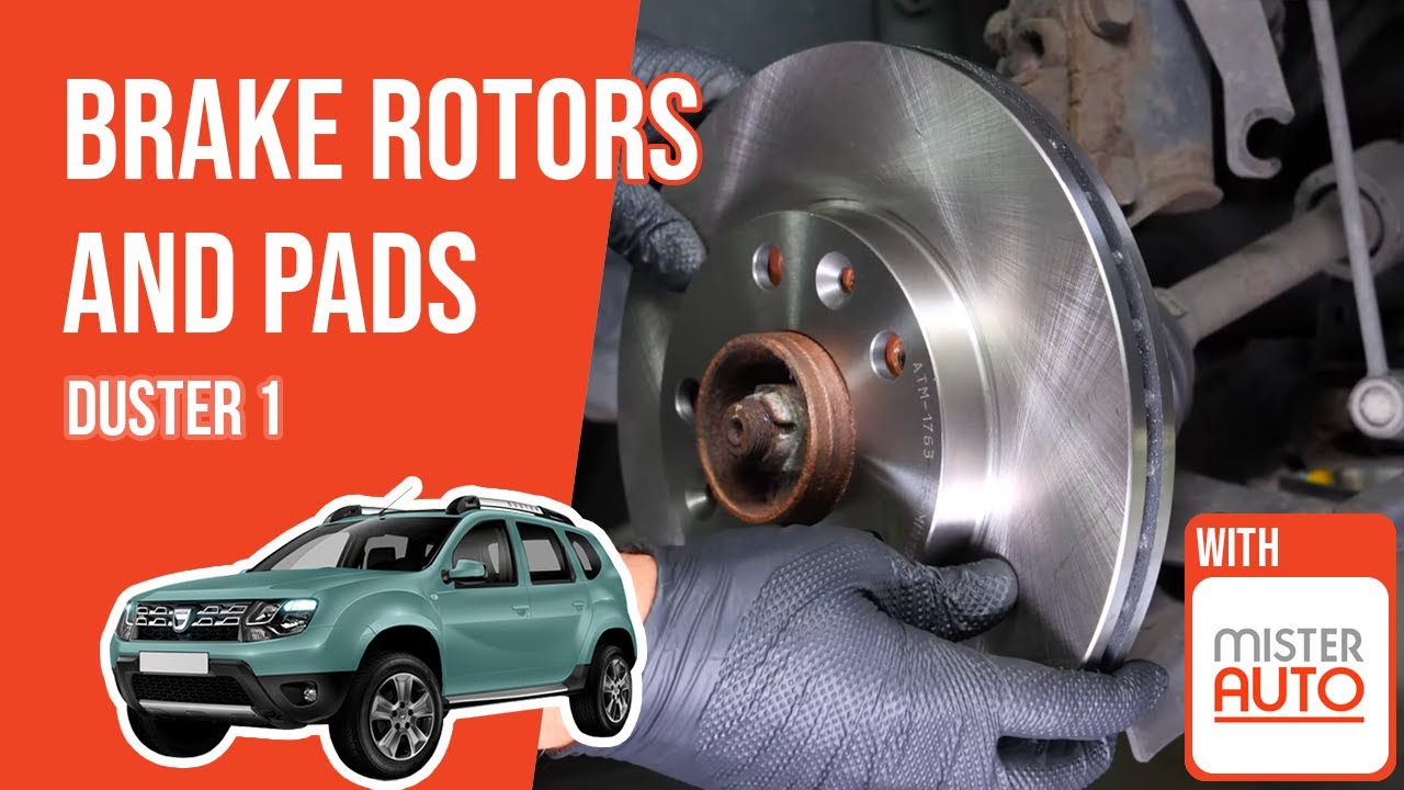 How to replace the front brake discs and pads Duster mk1 🚗