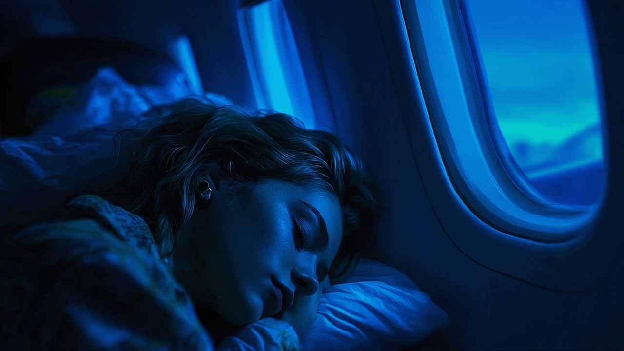 Peaceful Flight Sounds with Gentle Airplane Noise for Relaxation and Study