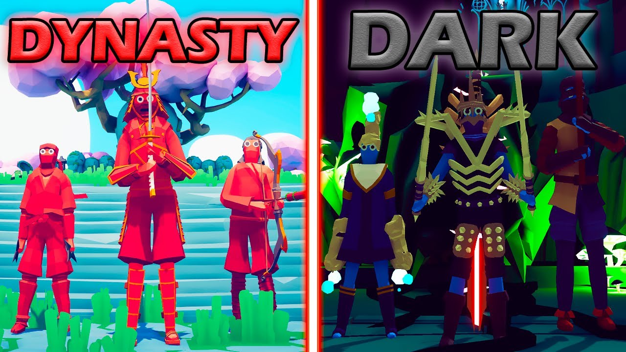 DYNASTY TEAM vs DARK TEAM - Totally Accurate Battle Simulator | TABS