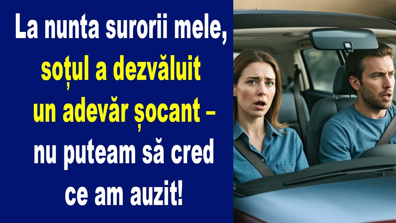 La nunta surorii mele, soțul a dezvăluit un adevăr șocant – nu puteam să cred ce am auzit!...