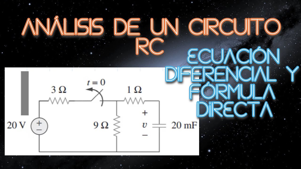 Circuitos eléctricos de primer orden: Análisis de interruptor en un circuito RC