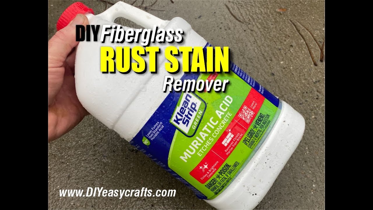 How to Remove Rust Stains from Fiberglass: Easy Muriatic Acid Method