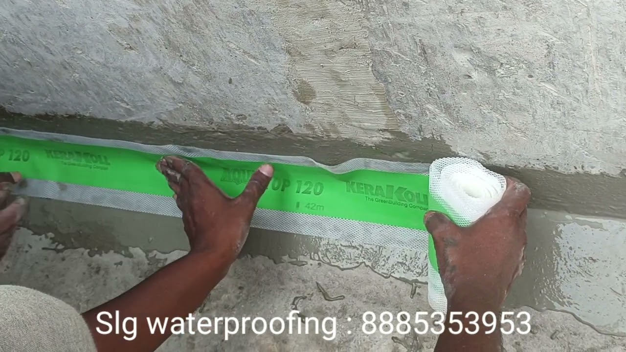 How to use waterproof tape || kerakoll waterproofing || #slgwaterproofing