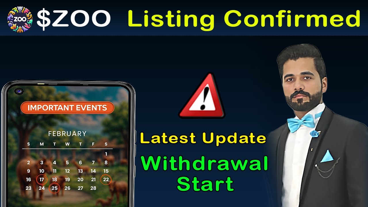 $ZOO Airdrop New Update | $Zoo Airdrop Listing Date Confirmed | Zoo List on Binance