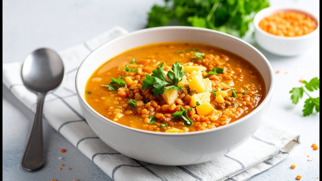 THE BEST RED LENTIL SOUP EVER!