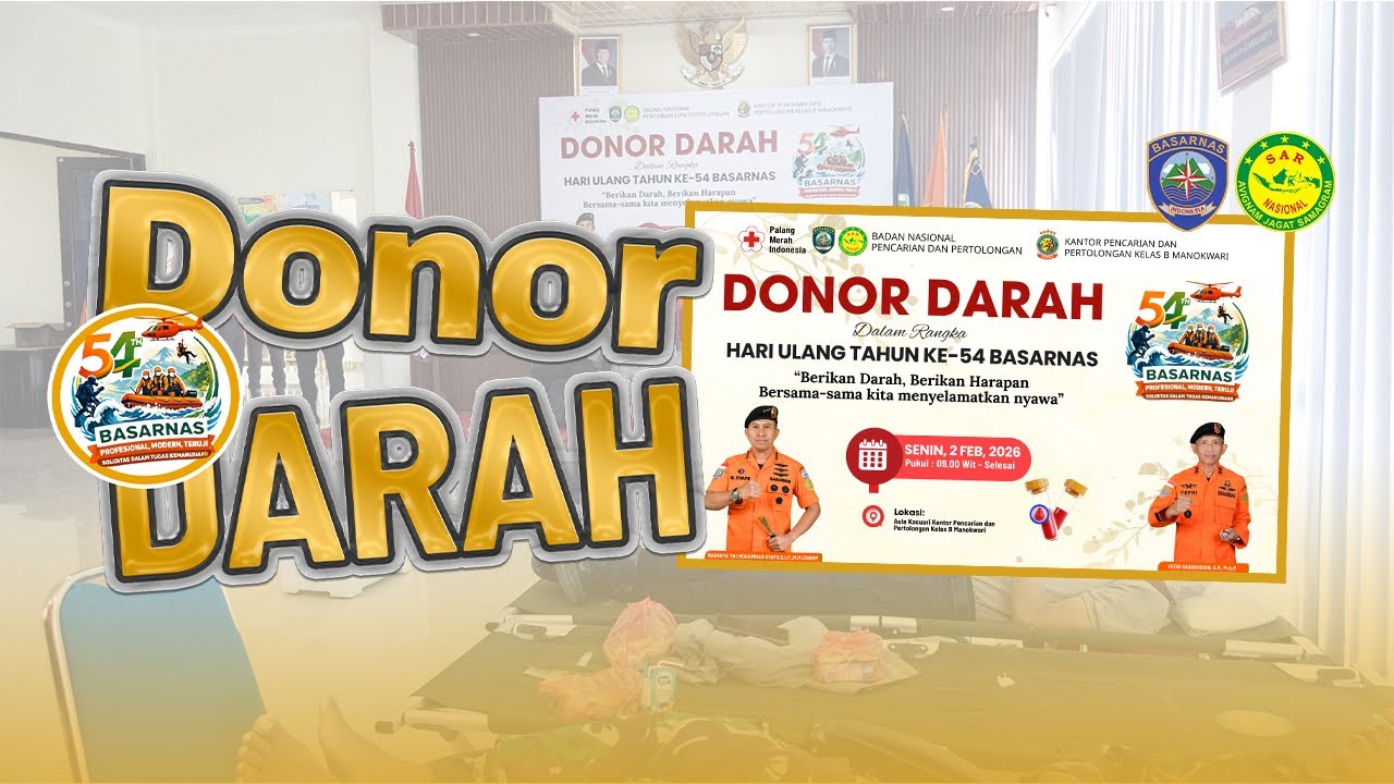 DONOR DARAH DALAM RANGKA HUT BASARNAS KE-54 TAHUN