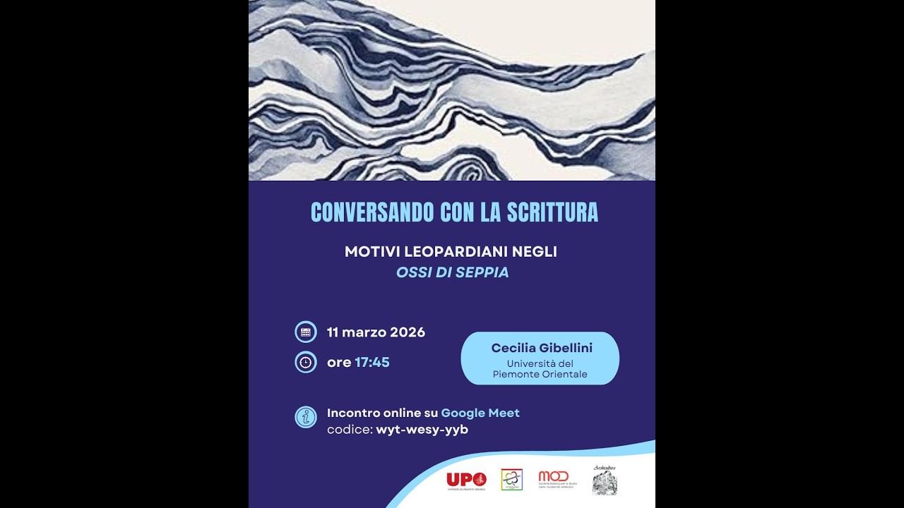 Conversando con la scrittura: Motivi leopardiani negli Ossi di seppia