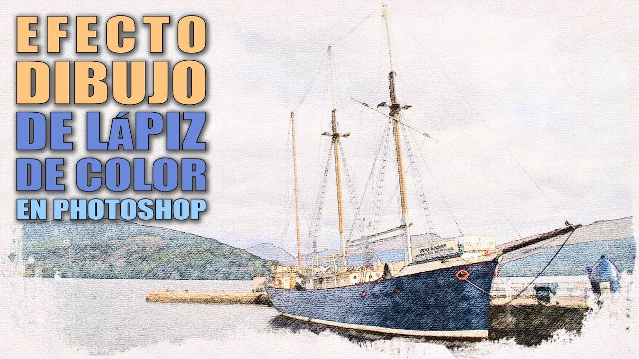 Efecto dibujo de lápiz de color en Photoshop