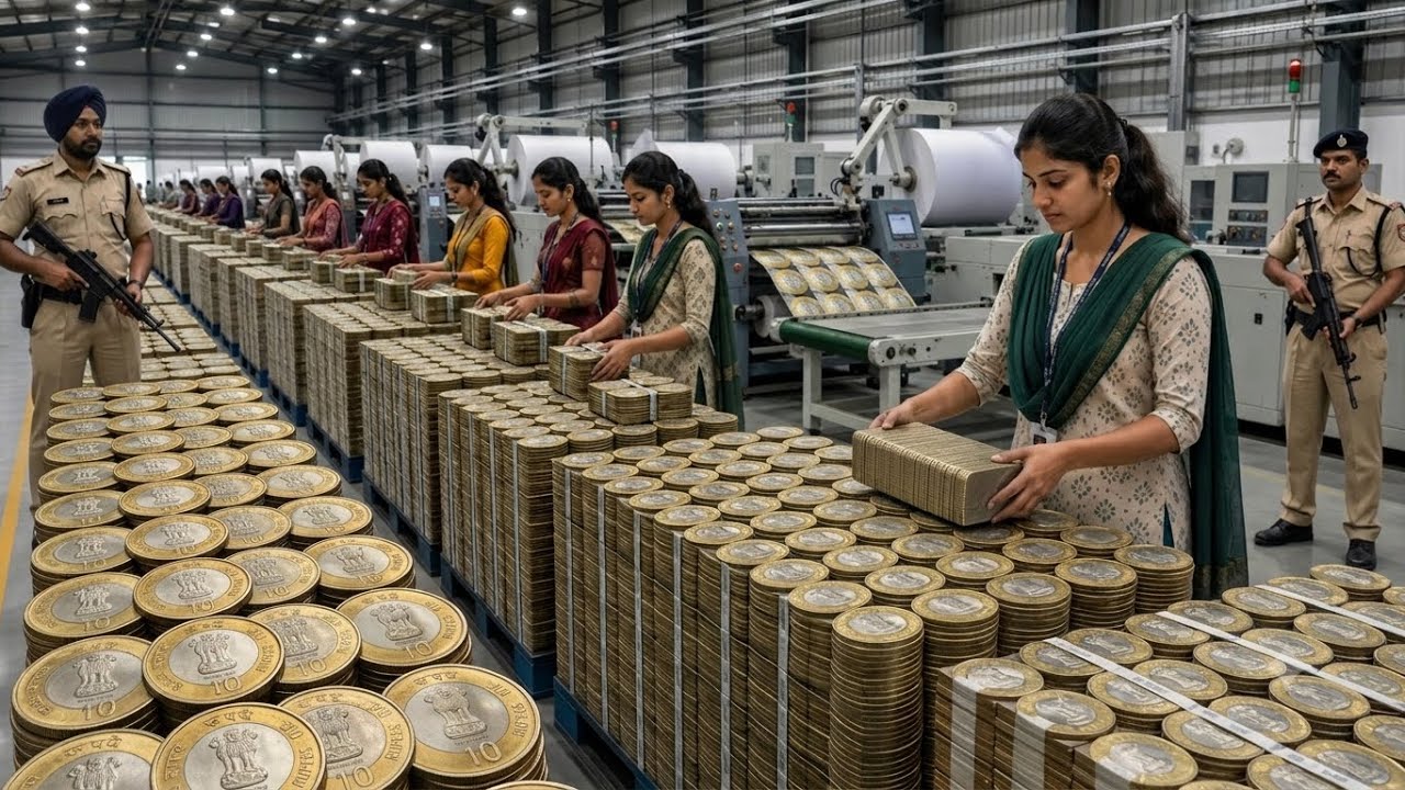 How India Manufactures Trillions 10₹ Coins (RBI Secret) | Inside India's Money Factory!