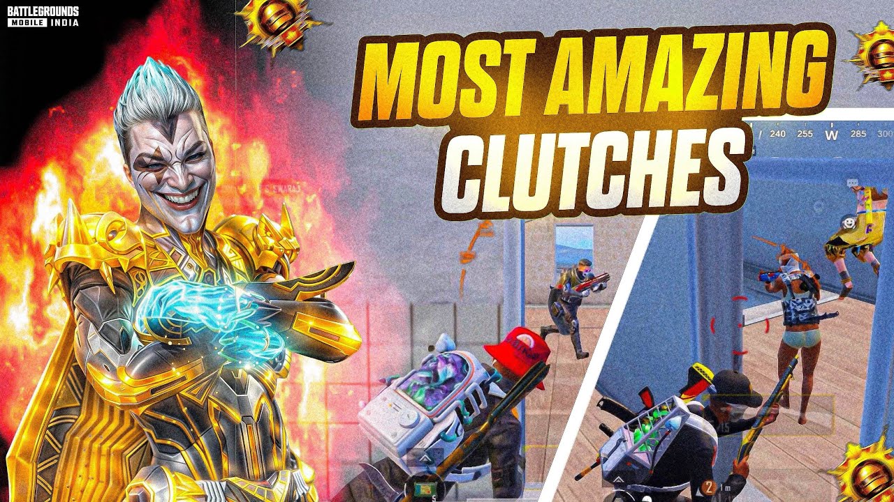MOST AMAZING CLUTCHES | 5 FINGER PLAYER | BGMI - PUBG MOBILE ☠️