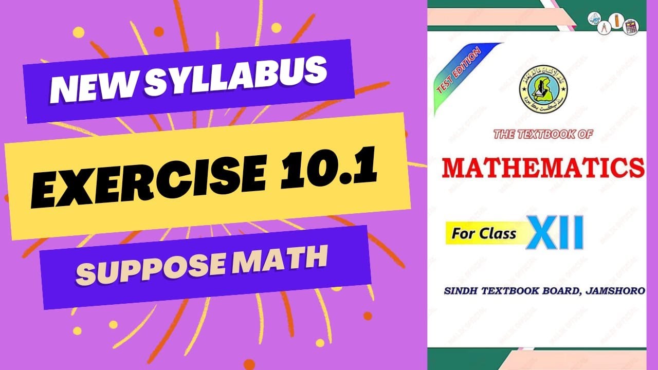 Class 12 | Exercise 10.1 (Order, Degree of Differential Equations) | Sindh Board (New Course)