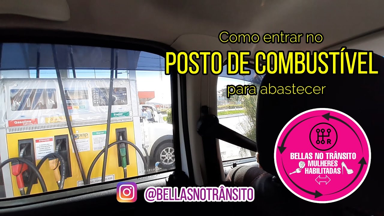 Como entrar no posto de combust&iacute;vel para abastecer