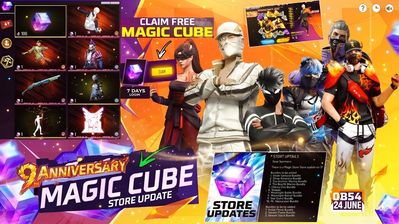 Ob54 Magic Cube Store Update💥🤯Claim Free Magic Cube | Ewc 2026 Emote Return | Free Fire New Event