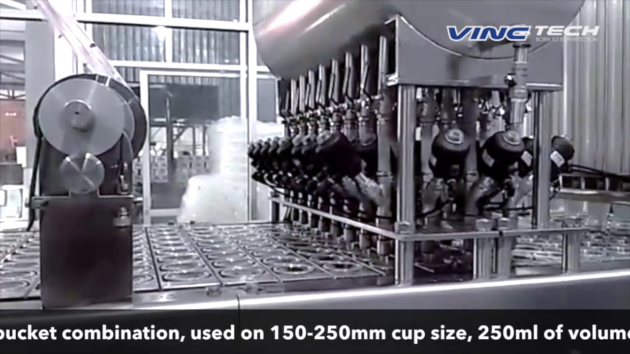 Mesin Pengisian dan Penyegelan Gelas 32 line (Cup Filling and Sealer Machine 32 Line)