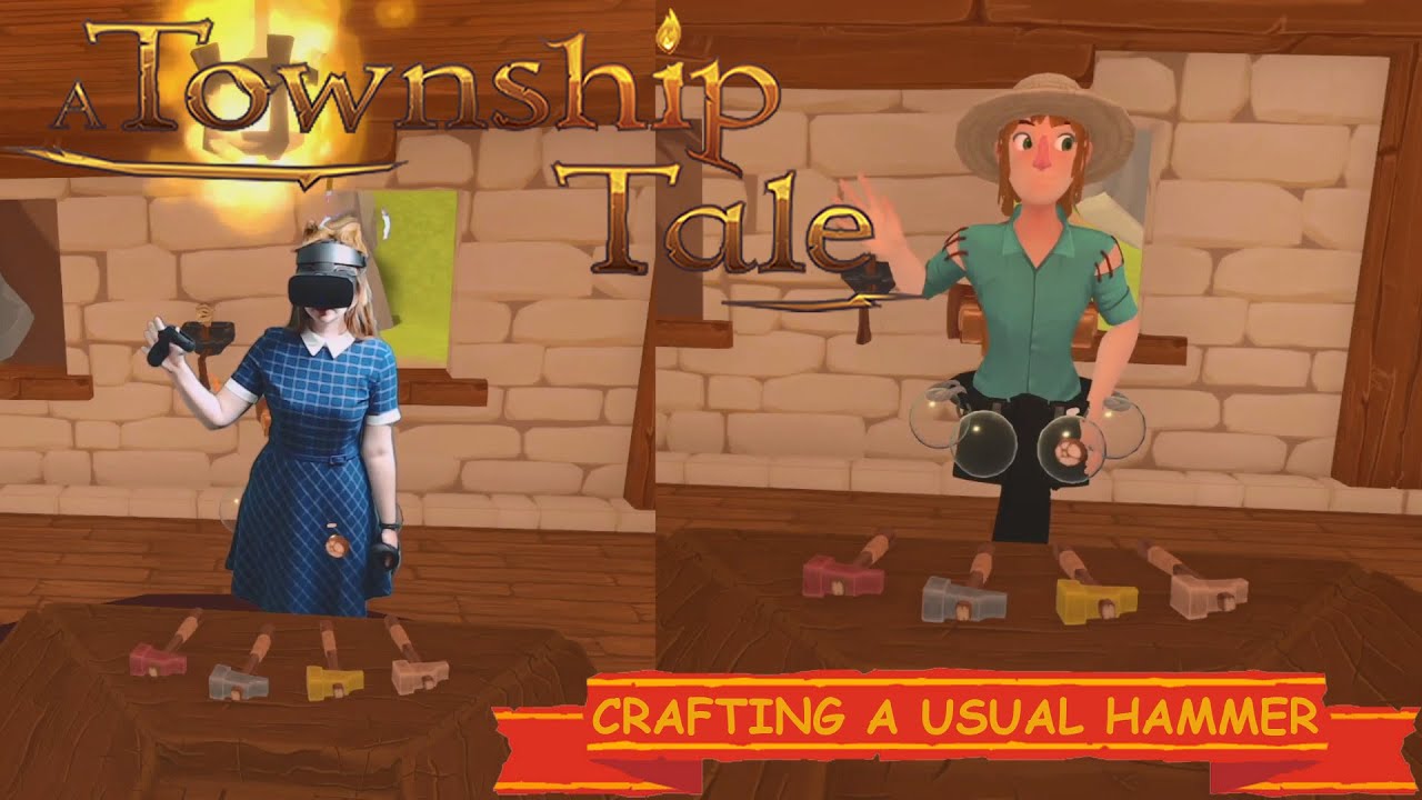 How to make / craft a usual hammer | A Township Tale