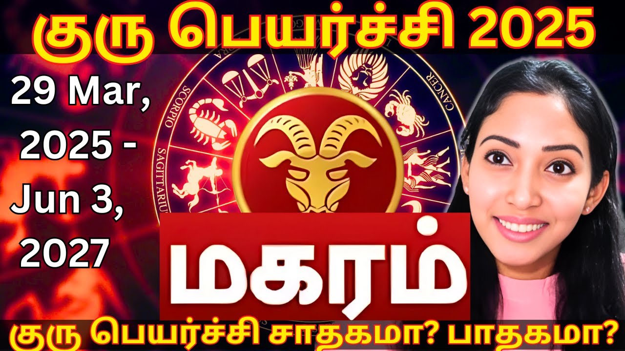 MAGARAM GURU PEYARCHI 2025 RASI & LAGNAM - AstroPsychology