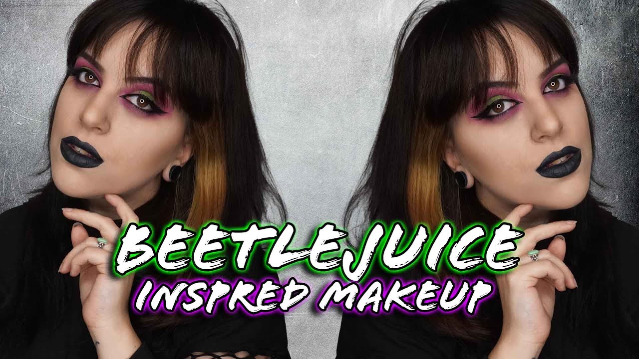 Beetlejuice inspired makeup for beginners