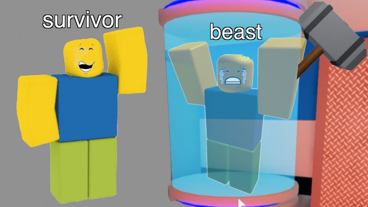 Я запер себя в облике Зверя в FLEE THE FACILITY ROBLOX