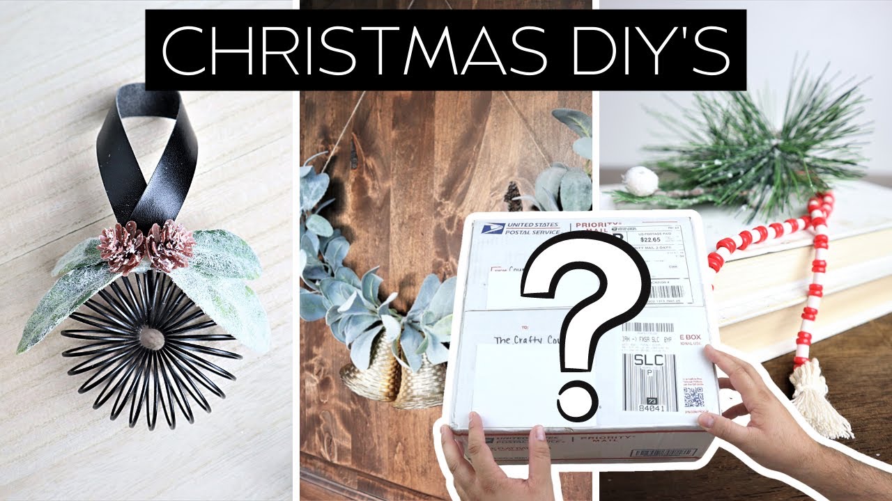 ⭐ 10 CREATIVE DOLLAR TREE Christmas DIYs you can easily make! (Mystery Box Challenge)