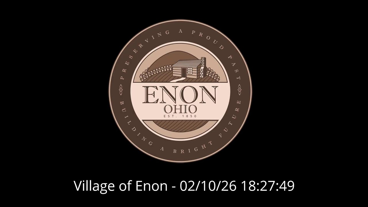 Enon Village Council Meeting Sept, 23 2025 6:00 PM