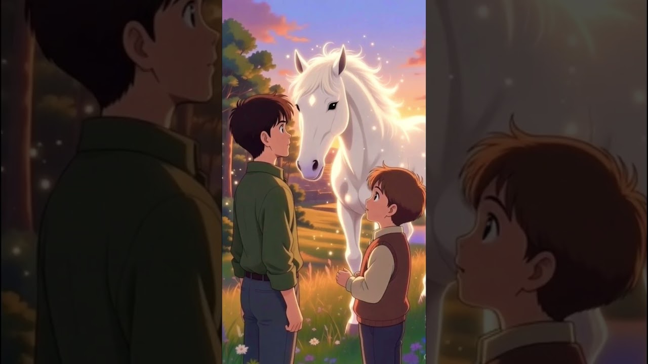 “شامیر، عبداللہ اور ہوا کا گھوڑا”🐎 The Magical Horse & Two Brothers | Ghibli Style Story 