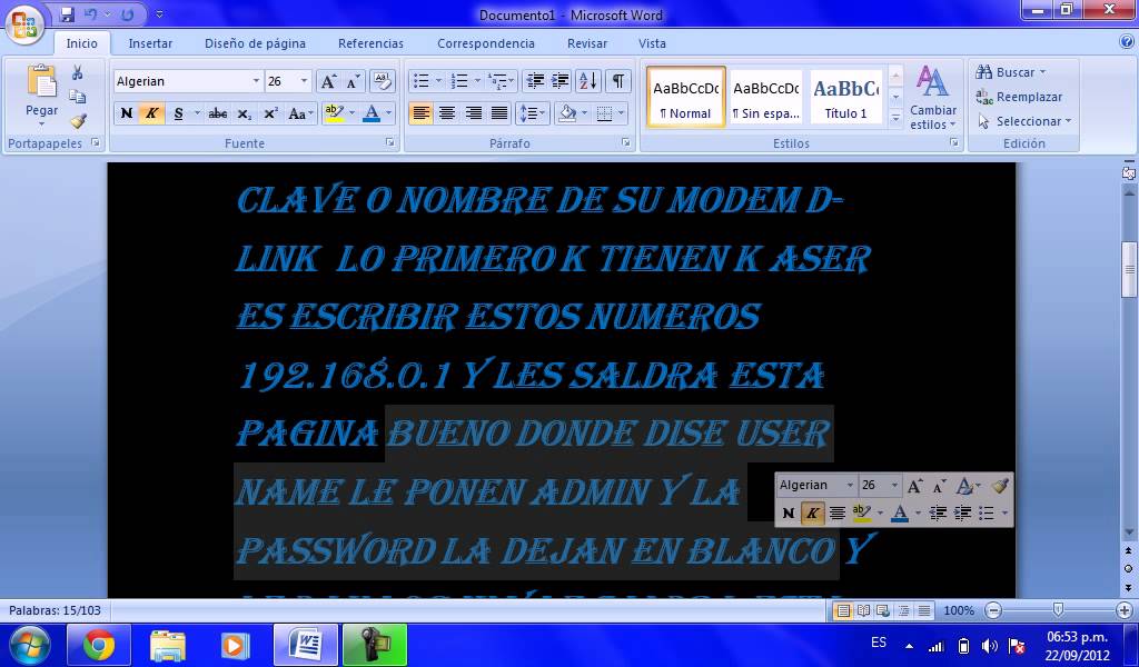 COMO CAMBIAR LA CLAVE O EL NOMBRE DEL MODEM D-LINK (MEGACABLE)