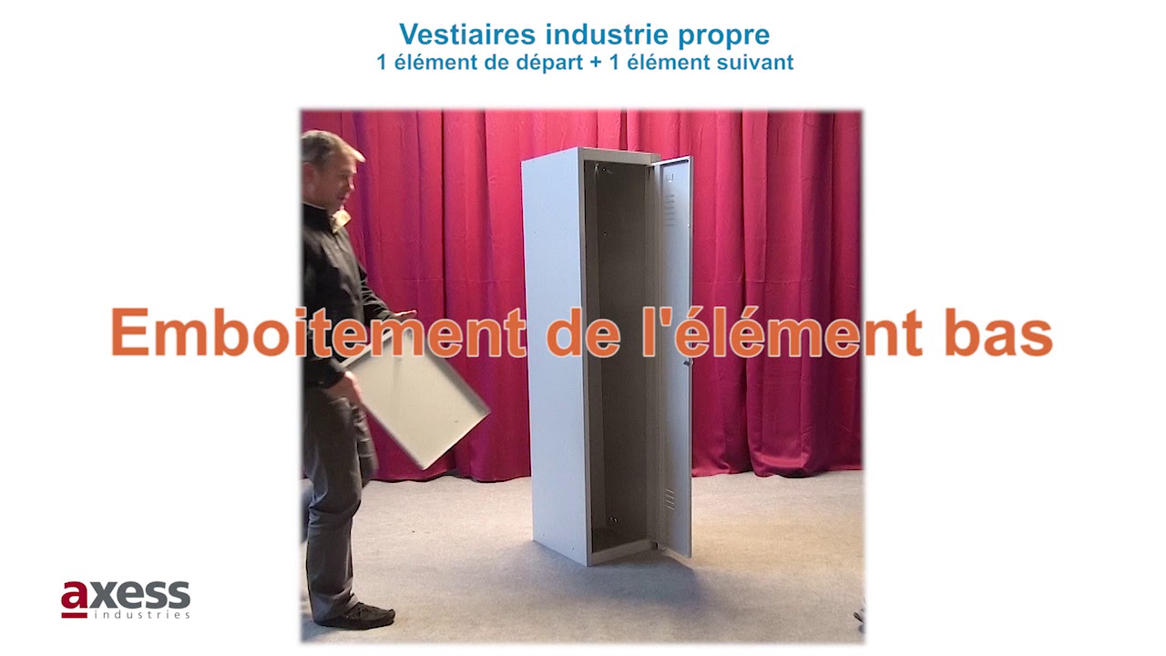 Vestiaires industrie propre 1 élément de départ + 1 élément suivant
