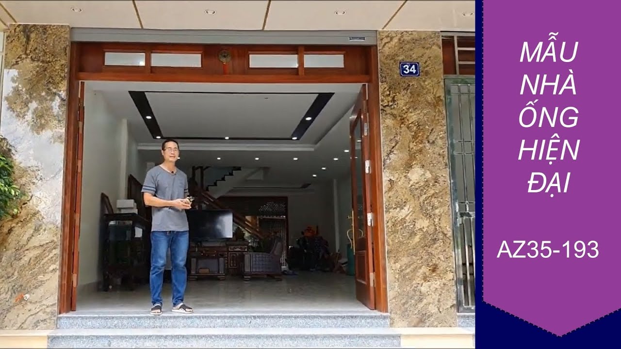 Tham khảo mẫu nh&agrave; ống rộng 6m 2 mặt tiền-c&oacute; kh&ocirc;ng gian kinh doanh rộng r&atilde;i Mẫu nh&agrave; đẹp 2023 AZ35-193