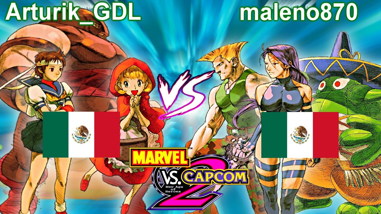 Marvel vs Capcom 2: New Age of Heroes - Arturik_GDL vs maleno87