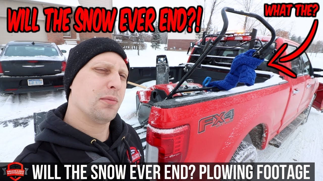 Endless Snow Storms And Out Plowing Snow!! This Is A Tough Winter | Snow Plowing Footage!