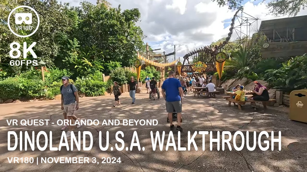Dinoland U.S.A. Walkthrough - VR180 - 8K