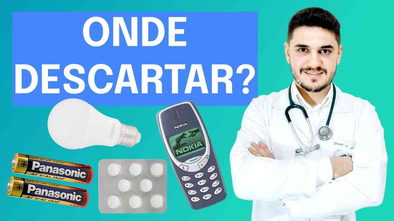 DESCARTE DE PILHAS, REMÉDIOS, LÂMPADAS E ELETRÔNICOS