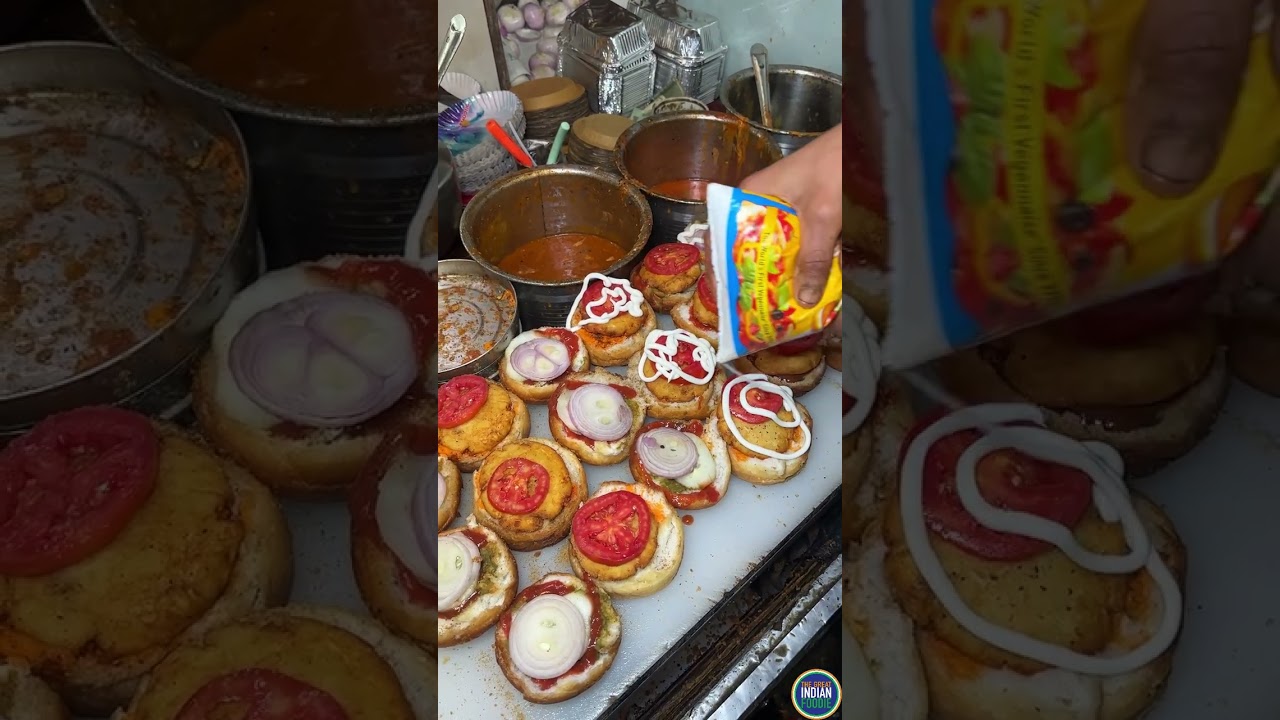 Bulk aalo tikki burger making.