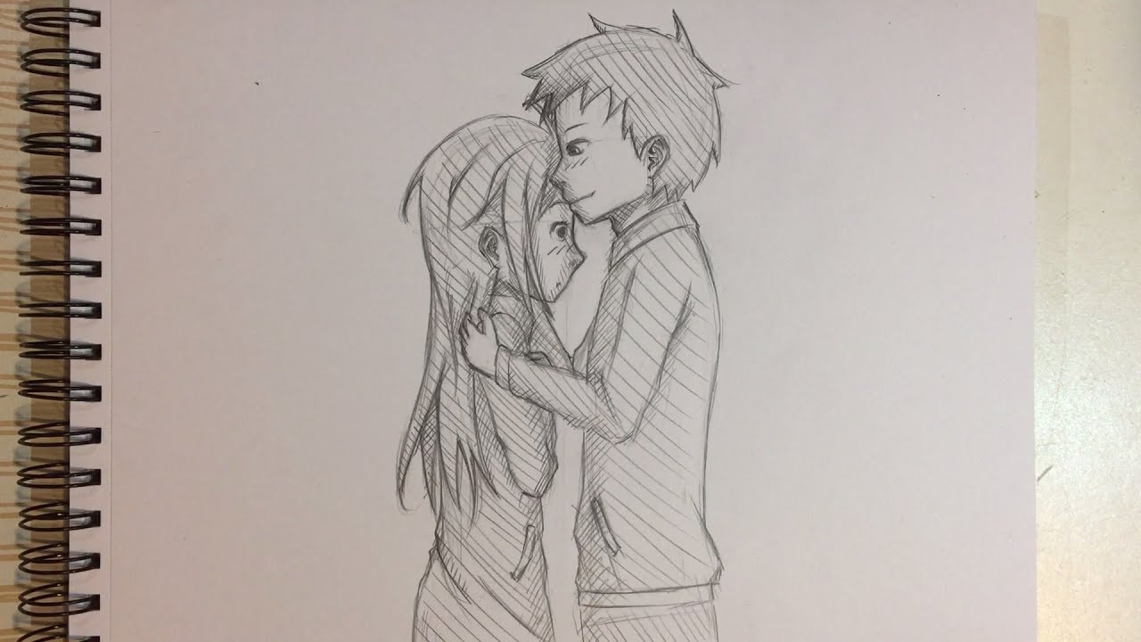 How to Draw Anime Couple Kissing [No Timelapse]