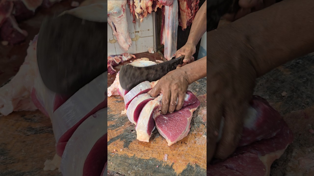 Wow Beautiful Cow Meat Cutting Skills #trending #shorts #youtubeshorts