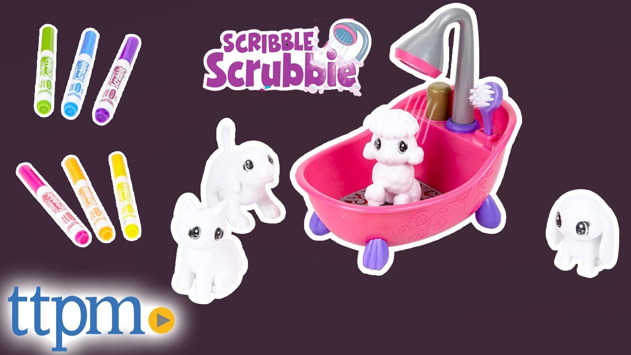Scribble Scrubbie Pets! Scrub Tub Playset from Crayola