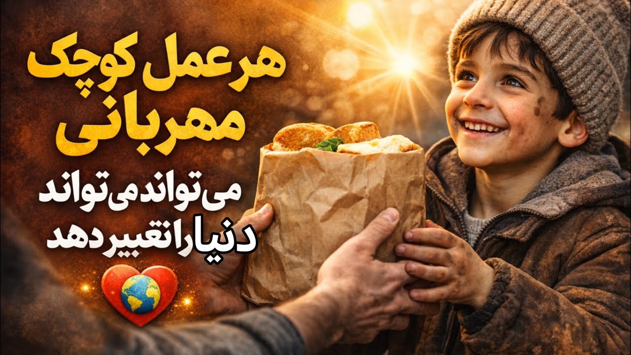 گاهی خداوند باواسطه کردن تو به نیازمندان کمک میکند🥹❤️