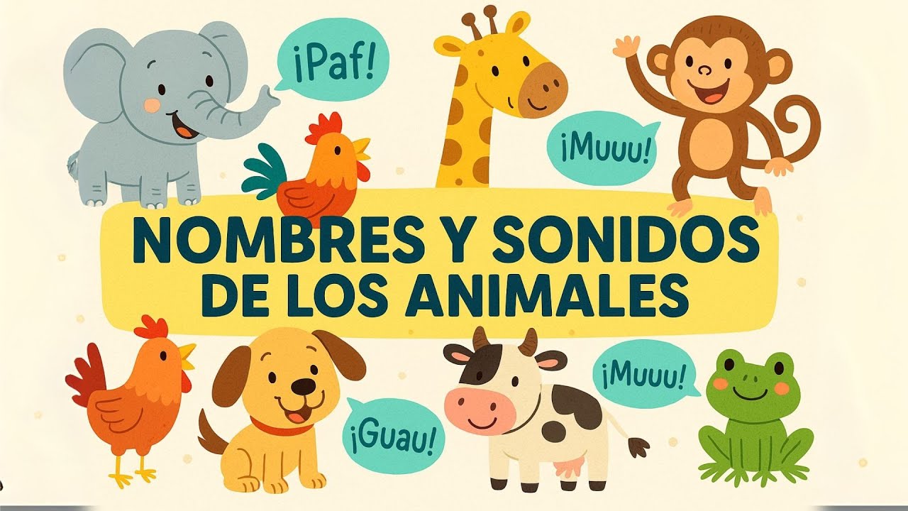 ¡Los Sonidos de los Animales! 🐮🐷 para bebes🐥