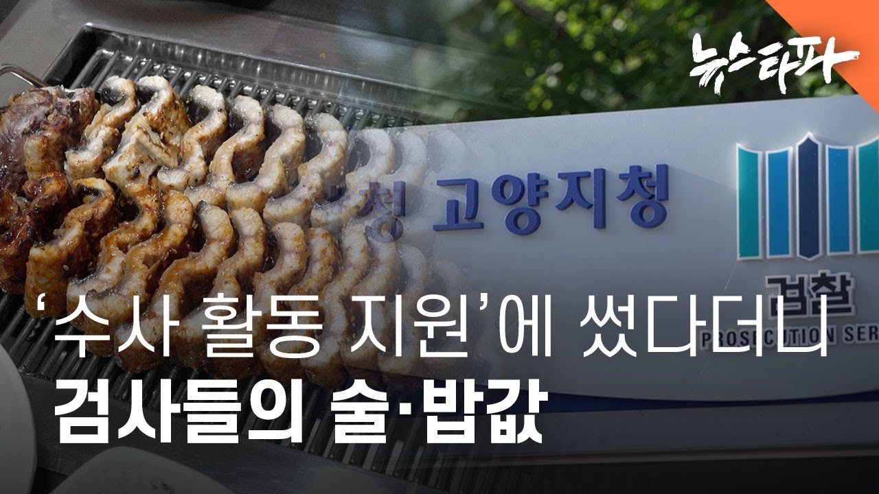 검찰 법카 돌려쓰기 실태① ‘수사 활동 지원’에 썼다더니… 검사들의 술·밥값 지출 - 뉴스타파