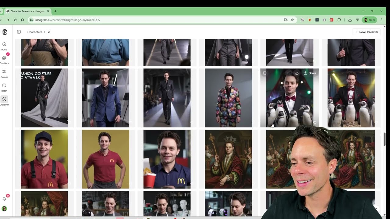 Goed lijkende AI foto's van jezelf genereren op basis van één foto met Ideogram Character